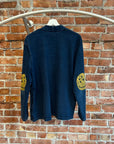 KAPITAL KAKASHI SMILEY CARDIGAN ‘INDIGO’