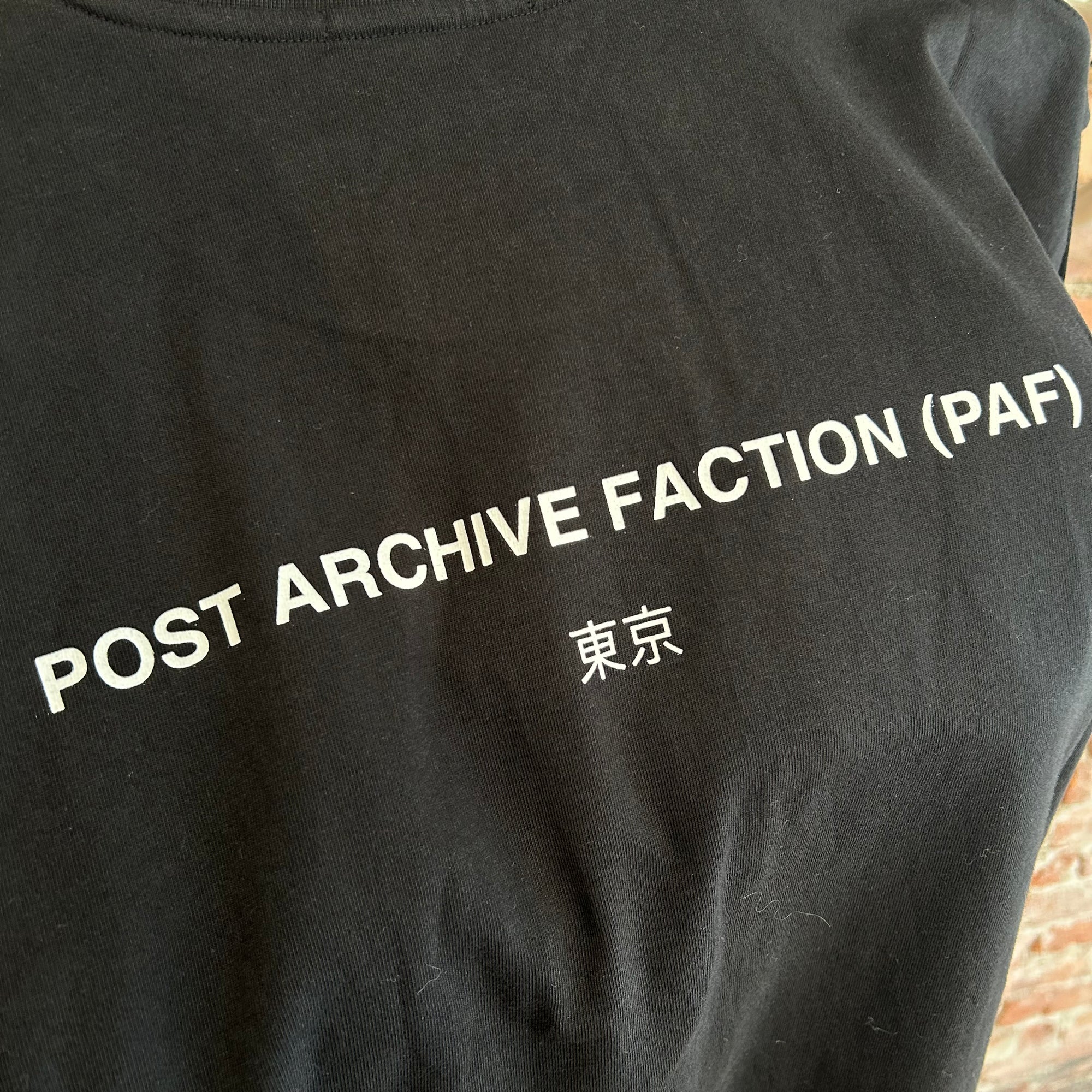 POST ARCHIVE FACTION 6.0 HCC TOKYO TEE ‘BLACK’